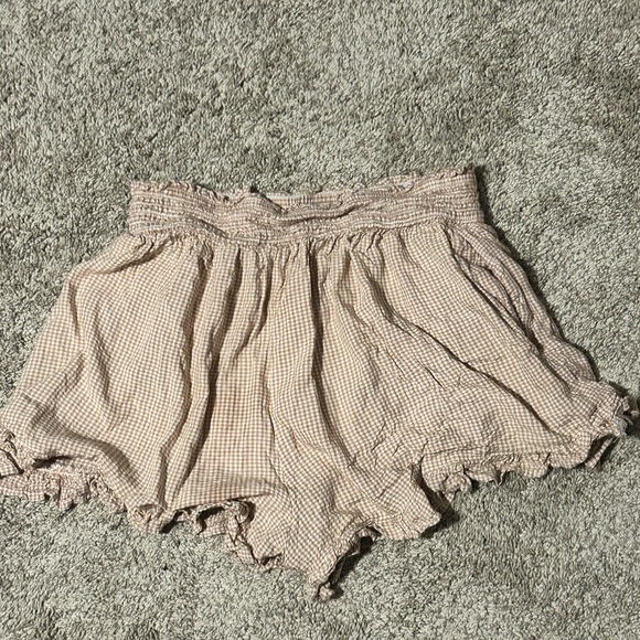 Orange Gingham skort, size S - Picture 2 of 3